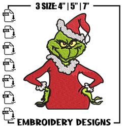 christmas grinch embroidery design, grinch christmas embroidery, embroidery file, grinch design, instant download..jpg