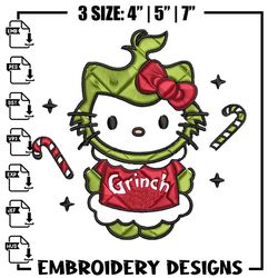 chrismas kitty embroidery design, kitty embroidery, embroidery file, brand embroidery, logo shirt, digital download.jpg