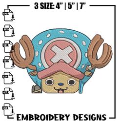 chopper peeker embroidery design, one piece embroidery, embroidery file, anime embroidery, anime shirt, digital download