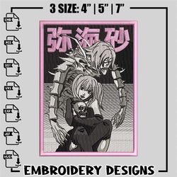 death note rem embroidery design, death note embroidery, anime design, logo design, anime shirt, instant download.jpg