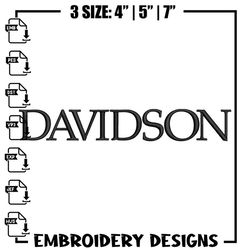 davidson logo embroidery design, logo embroidery, sport embroidery, logo sport embroidery, embroidery design.jpg