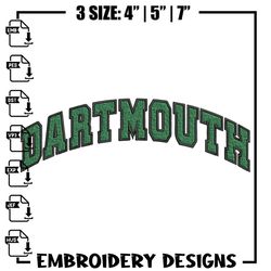 dartmouth logo embroidery design, baseball embroidery, sport embroidery, logo sport embroidery, embroidery design.jpg