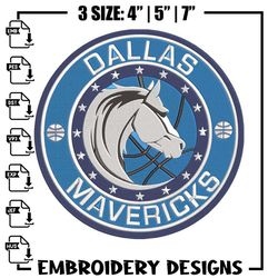 dallas mavericks logo embroidery design, nba embroidery,sport embroidery,embroidery design, logo sport embroidery.jpg