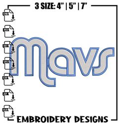 dallas mavericks logo embroidery design, nba embroidery,sport embroidery,embroidery design, logo sport embroidery..jpg