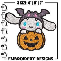 halloween cinnamoroll embroidery design, hello kitty embroidery, cartoon design, embroidery file, digital download..jpg