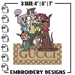 gucci jetsons embroidery design, gucci jetsons embroidery, cartoon design, embroidery file, gucci logo, instant download