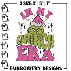 grinchy era embroidery design, grinch embroidery, embroidery file,chrismas embroidery, anime shirt, digital download.jpg