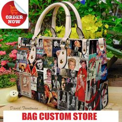 david bowie women leather hand bag, david bowie lovers handbag, custom.jpg