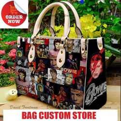 david bowie music leather handbag, david bowie bag and purses, david bowie lover handbag.jpg