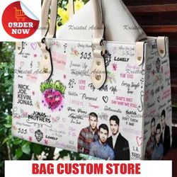 jonas brothers leather handbag , jonas brothers handbag, music leather b 1.jpg