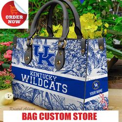 kentucky wildcats women leather hand,leather bag, gift bag, birthday gift, nfl bag, ncaa bag, gift mom,mothers day.jpg