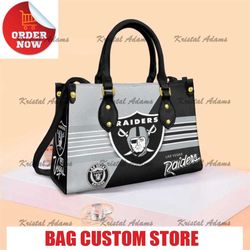 las vegas raiders leather hand bag, custom name leather handbag, leather handbag for her copy.jpg