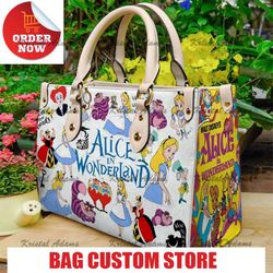 alice in wonderland bag, alice in wonderland shoulder bag, alice in wonderland leather bag 1.jpg