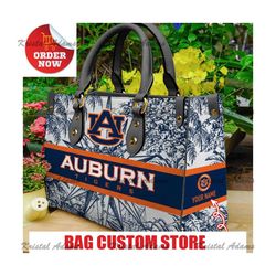 auburn tigers women leather hand,leather bag, gift bag, birthday gift, nfl bag, ncaa bag, gift mom,mothers day.jpg