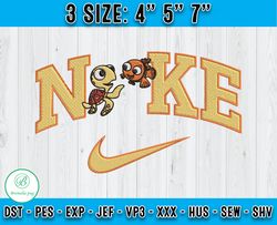 squirt nd nemo embroidery, nike cartoon embroidery, finding nemo embroidery