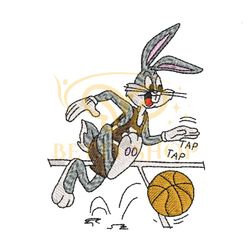 bugs bunny basketball embroidery