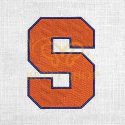 syracuse orange ncaa sport logo embroidery design
