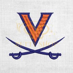 virginia cavaliers ncaa logo embroidery design