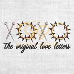 the original love letters xoxo easter day embroidery