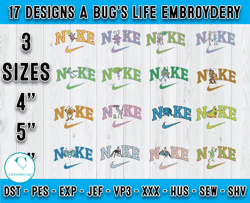 bundle 17 design a bug's life embroidery