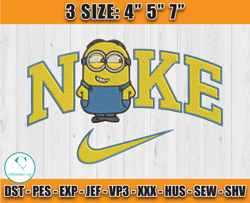 vnike minions dave embroidery, cartoon character embroidery, machine embroidery pattern