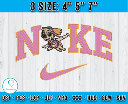 nike and skye embroidery, cartoon embroidery, embroidery machine