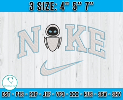 nike wall-e embroidery, embroidery files, machine embroidery applique design