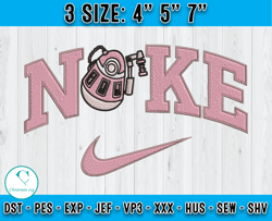 nike wall-e embroidery, nike disney embroidery, machine embroidery applique design