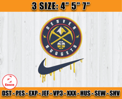 denver nuggets embroidery design, nba nba nike embroidery, embroidery applique