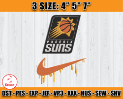 phoenix suns embroidery design, nba nba nike embroidery, machine design files