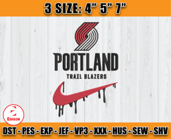 portland trail blazers embroidery design, nba nike embroidery,machine embroidery patterns