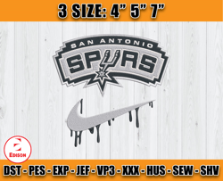 san antonio spurs embroidery design, nba nba nike embroidery, machine design