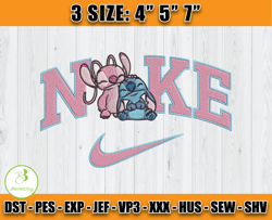 angel pink embroidery design, stitch nike embroidery machine, cartoon embroidery design file