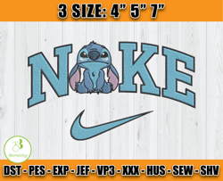 stitch disney embroidery design file, stitch nike machine embroidery, anime embroidery