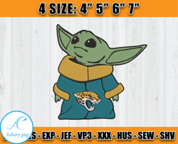 jacksonville jaguars baby yoda embroidery, baby yoda embroidery, jaguars embroidery design, sport embroidery, d7 - clasq
