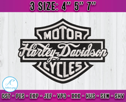 harley logo embroidery, embroidery design file, machine embroidery applique design