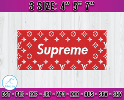 supreme embroidery, logo fashion emboridery, embroidery file