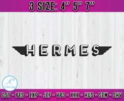 hermes logo embroidery, logo fashion emboridery, embroidery machine