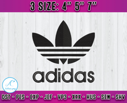 adidas logo embroidery, logo fashion emboridery, embroidery file