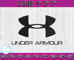 under armour logo embroidery, logo fashion emboridery, embroidery file