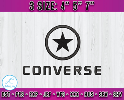 converse logo embroidery, logo fashion, embroidery machine