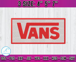 vans logo embroidery, logo fashion embroidery, embroidery machine