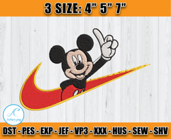 nike mickey embroidery, nike disney embroidery, mickey mouse embroidery