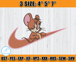 nike jerry embroidery, tom and jerry embroidery, machine embroidery pattern