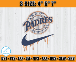 san diego padres embroidery, logo nike x mlb embroidery, embroidery machine file
