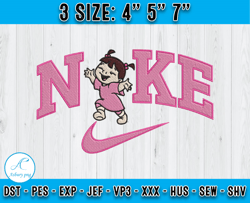 nike boo embroidery, disney nike embroidery, monster inc embroidery