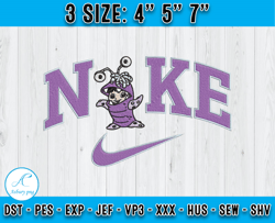 monster inc embroidery, disney nike embroidery, embroidery machine design