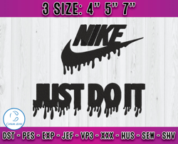 nike just do it embroidery, nike logo embroidery, embroidery applique