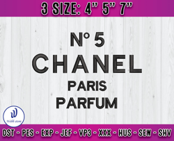 chanel paris parfum embroidery, chanel embroidery, logo fashion embroidery