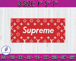 supreme embroidery, logo fashion emboridery, embroidery file